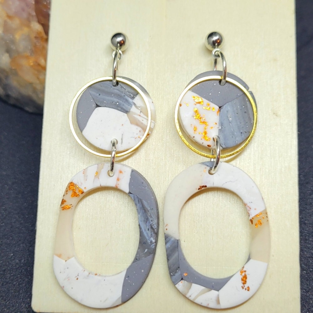 Polymer clay earrings